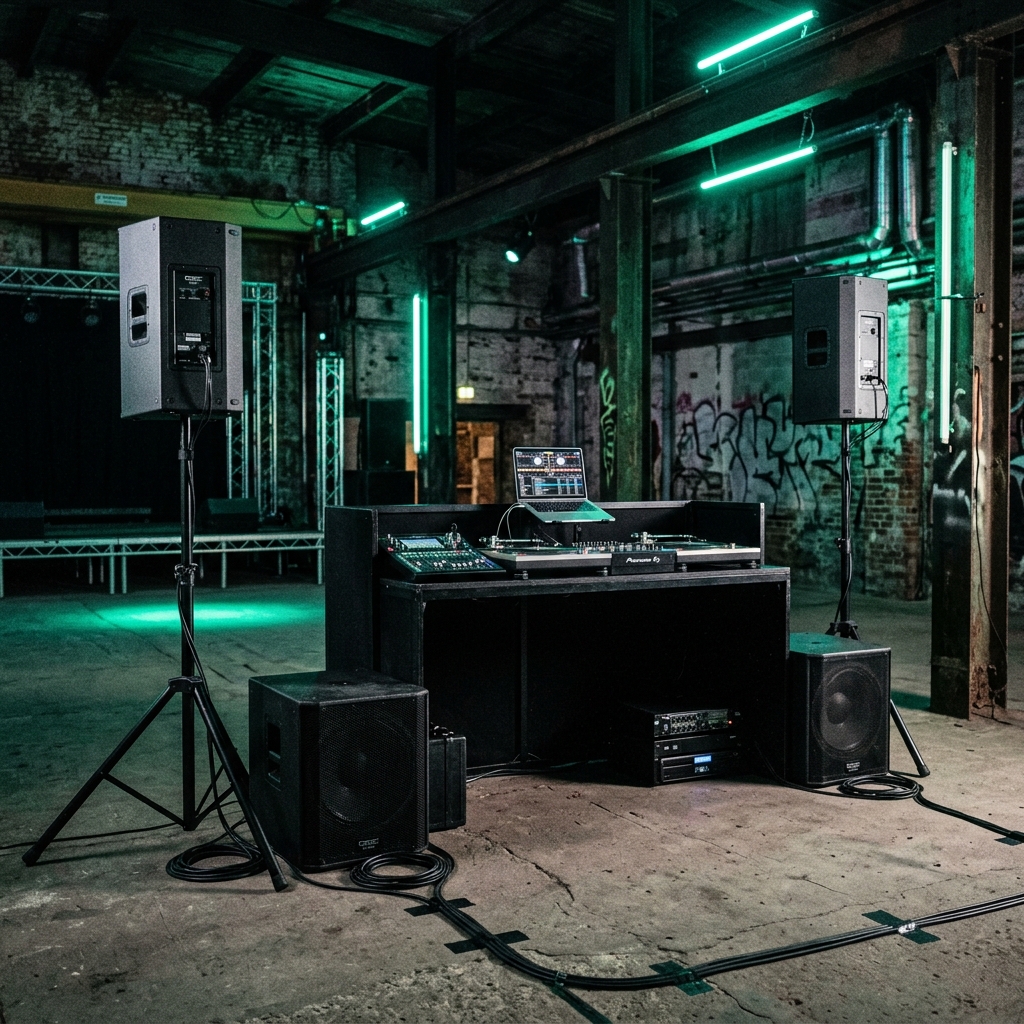 Setup Básico — Sistema de sonido para eventos pequeños